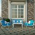 Лаунж зона Ideal Patio ESTIVO голубая - белый каркас