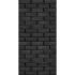 Плита Везувий Декор Черный кирпич №1009 Вертикаль (1200х800х9)